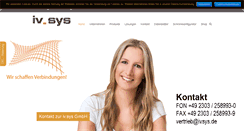 Desktop Screenshot of ivsys.de